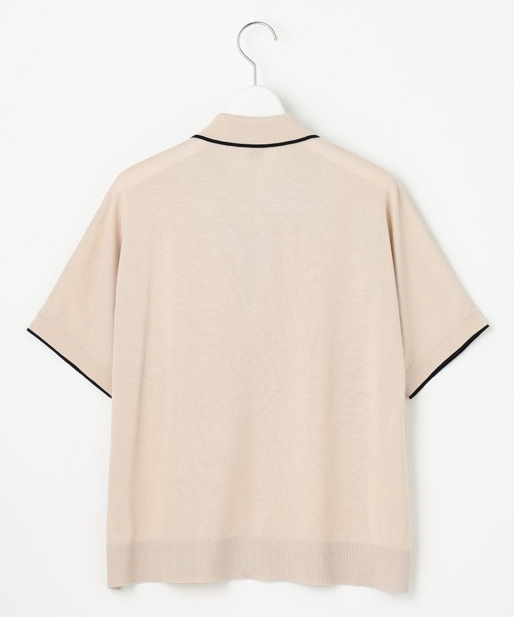 J.PRESS LADIES L 【洗える】ドライコットン ポロ ニット 