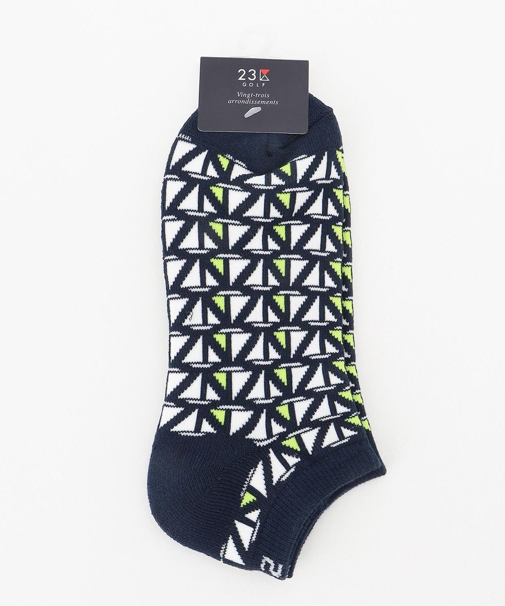 23区GOLF 【MEN】モチーフ柄 アンクルソックス 