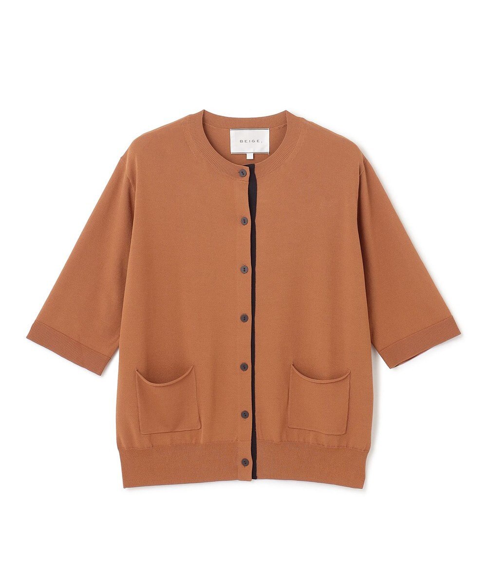 BEIGE， 【S-size】VALOIS / 半袖カーディガン 