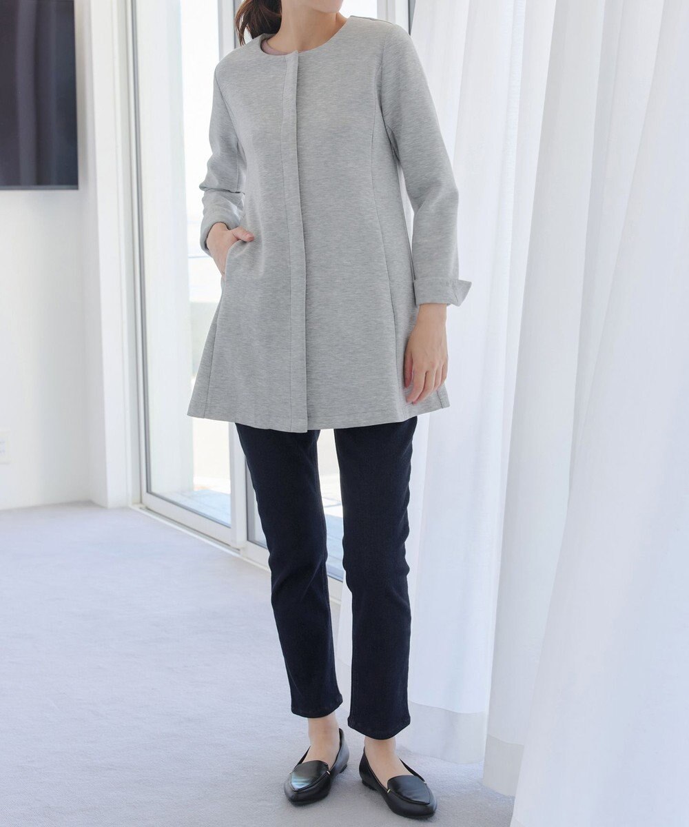 Tiaclasse 【裏起毛・洗える】マシュマロタッチデニムパンツ 