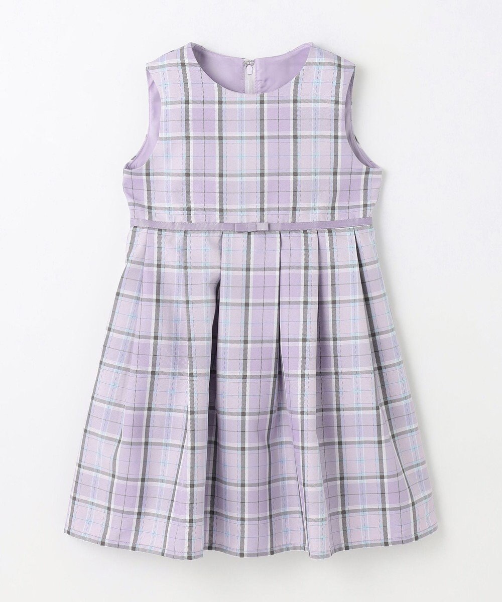 ANY KIDS チェック柄ジャンパースカート 