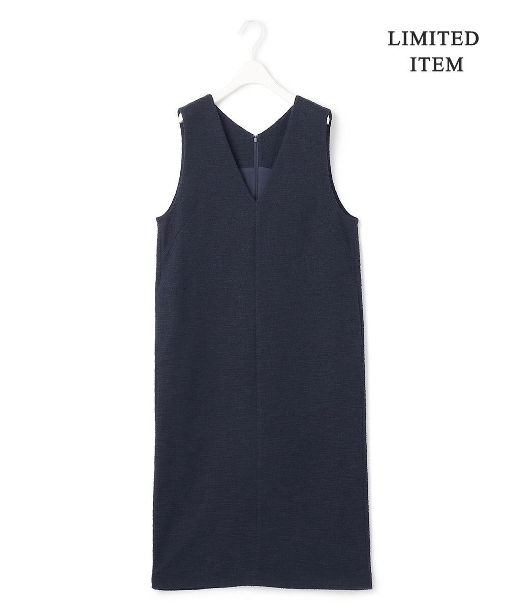 ICB L 【WEB限定・洗える】 ツイードインレイ ジャンパースカート ワンピース 