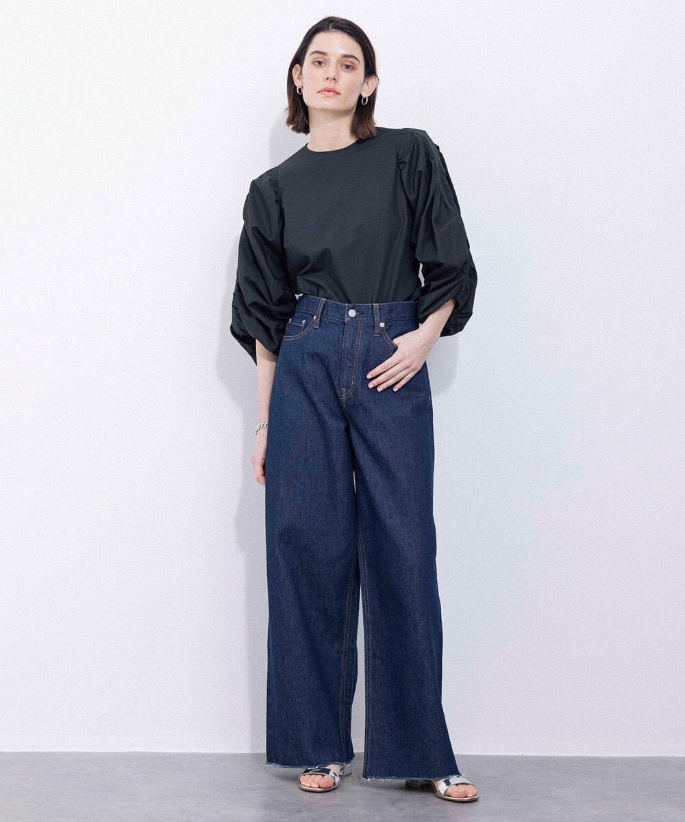 NAVE 【Nave　洗える】デニム ワイドパンツ 