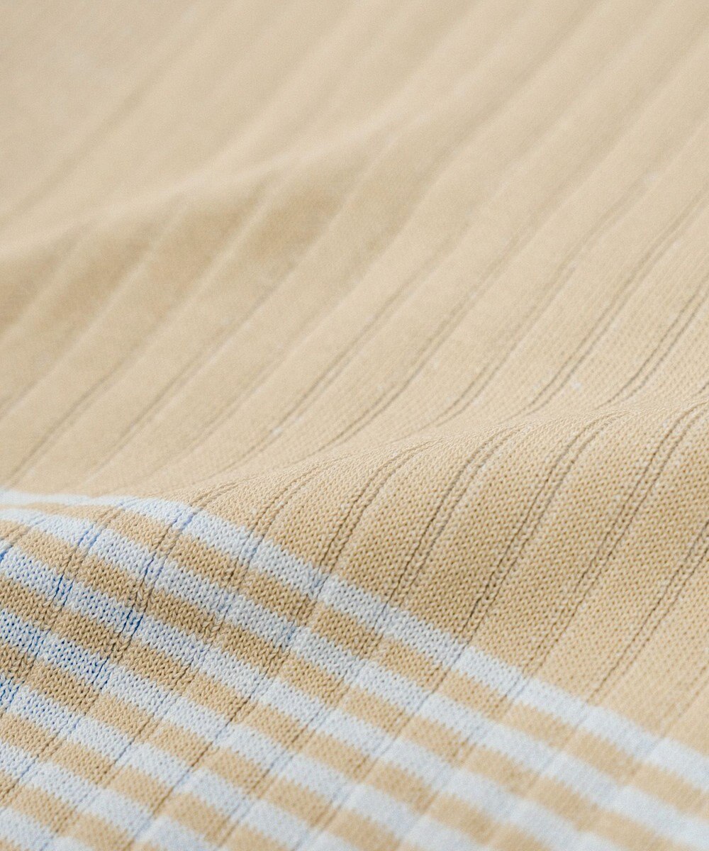 COQ FLAG カラーブロックリブニット 