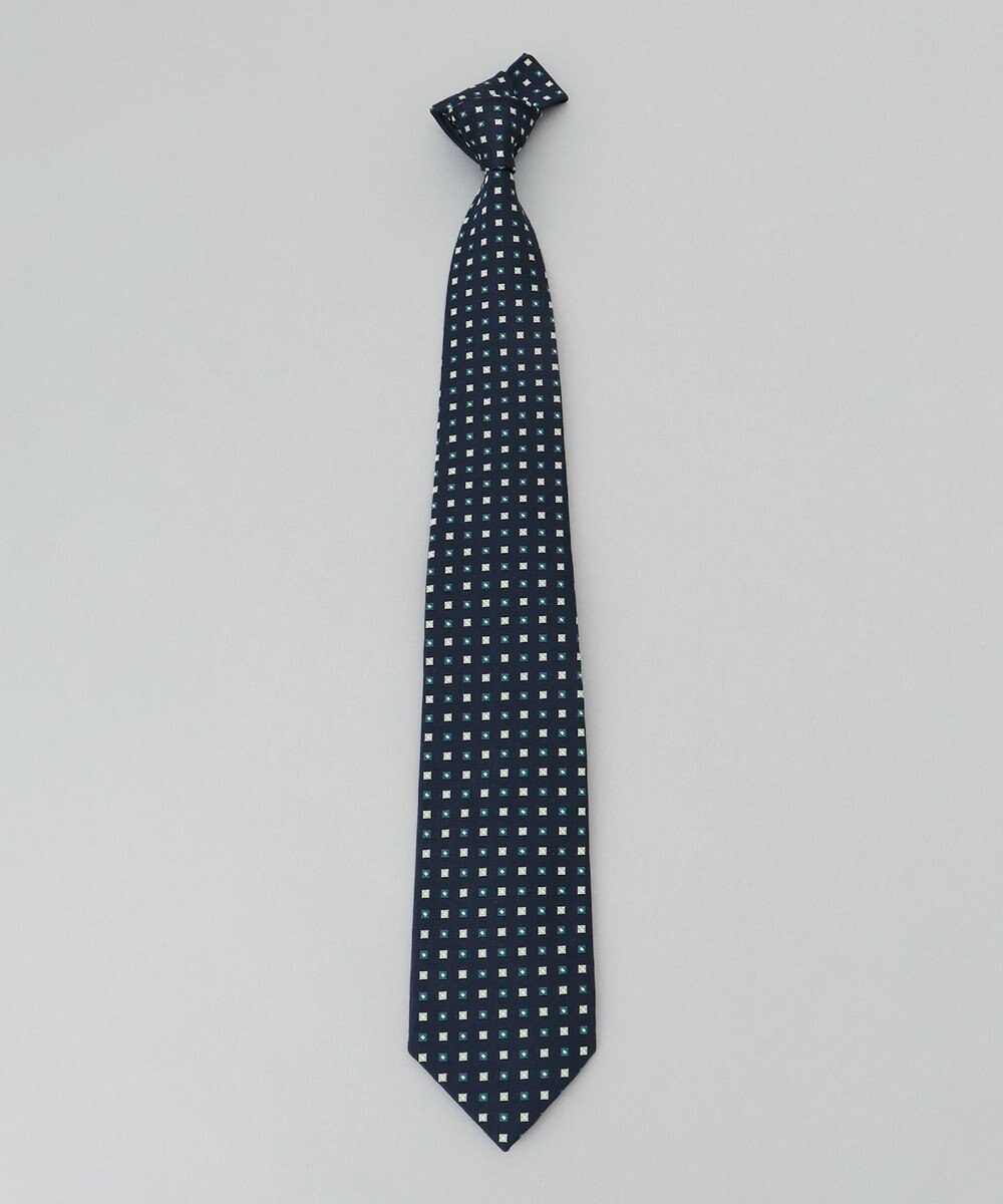 GOTAIRIKU 【日本製】西陣ネクタイ_ネイビー×グリーン系 