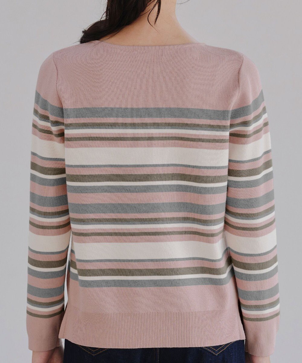 Tiaclasse マルチボーダーニットトップス 