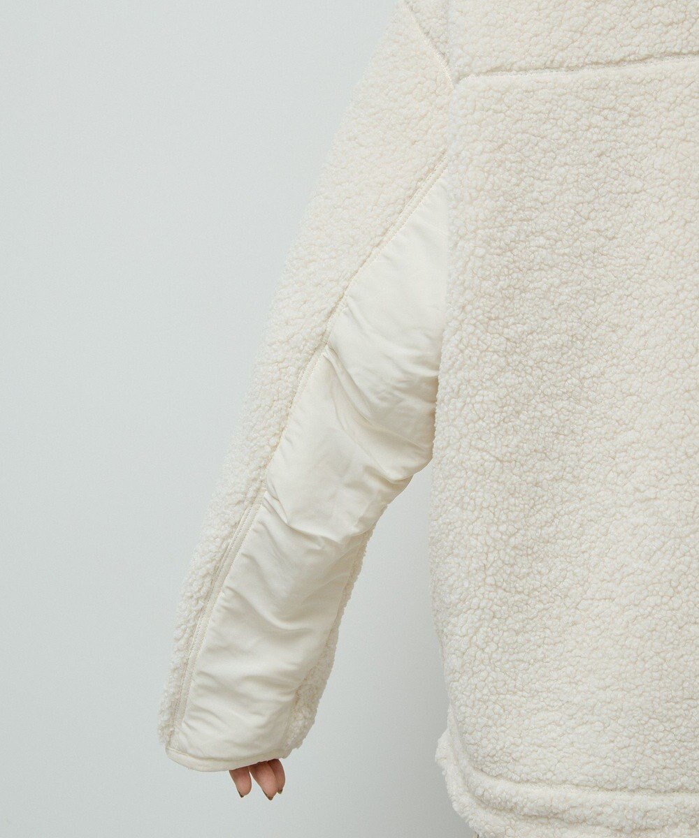 Green Parks 異素材コンビスタンドボアブルゾン 