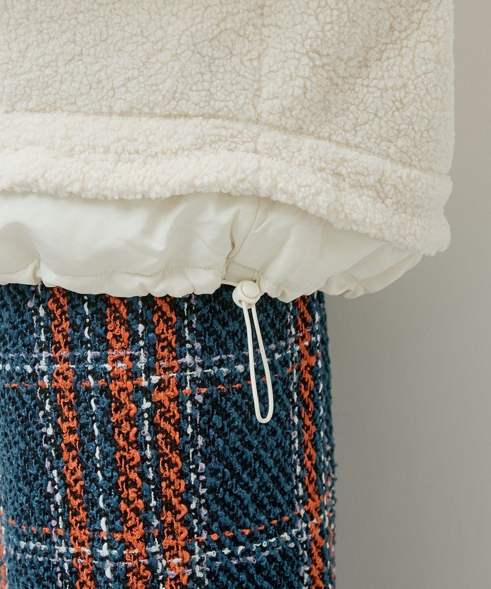 Green Parks 異素材コンビスタンドボアブルゾン 