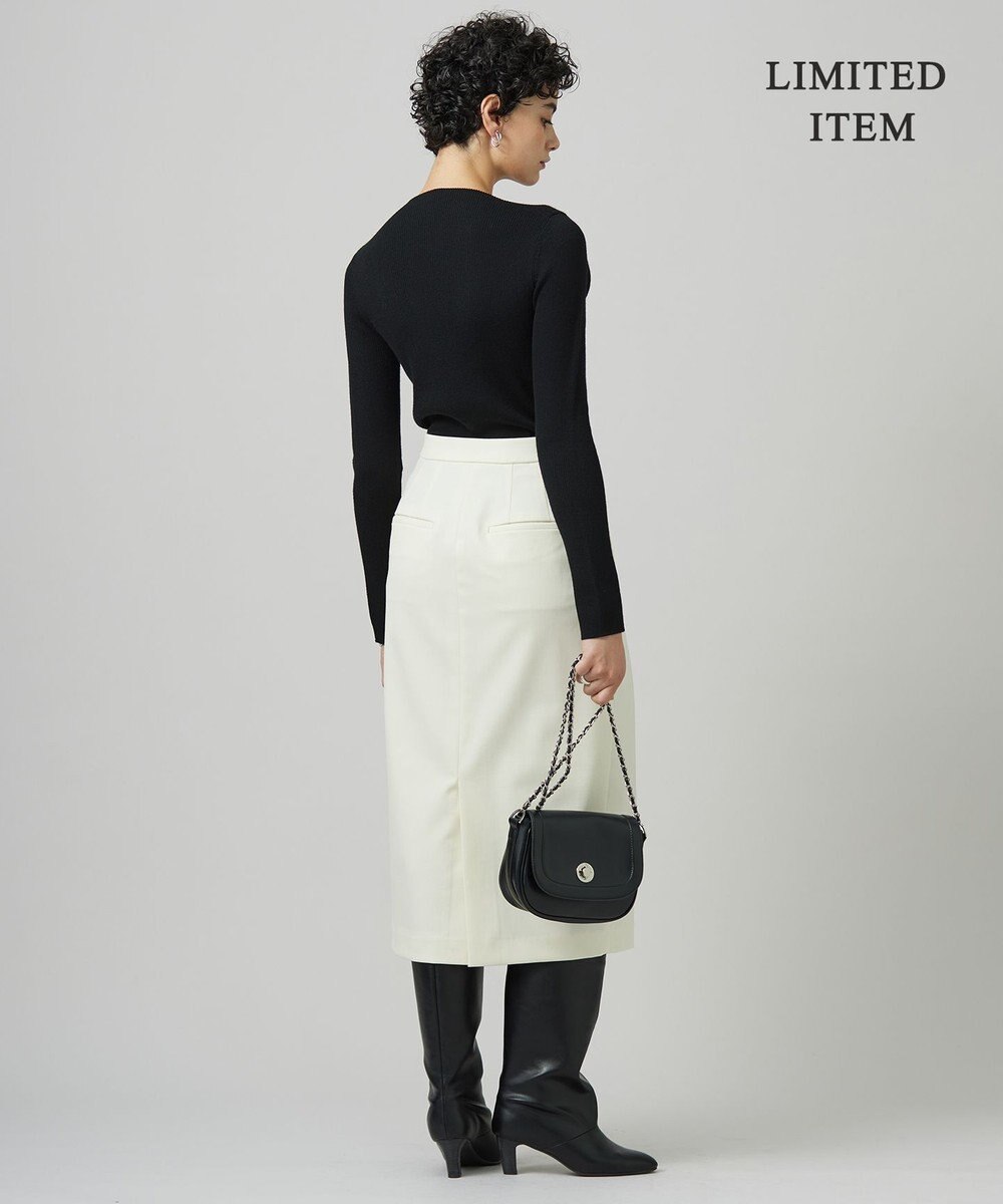 ICB 【WEB限定】 エクストラファインメリノ ボートネックプルオーバー 