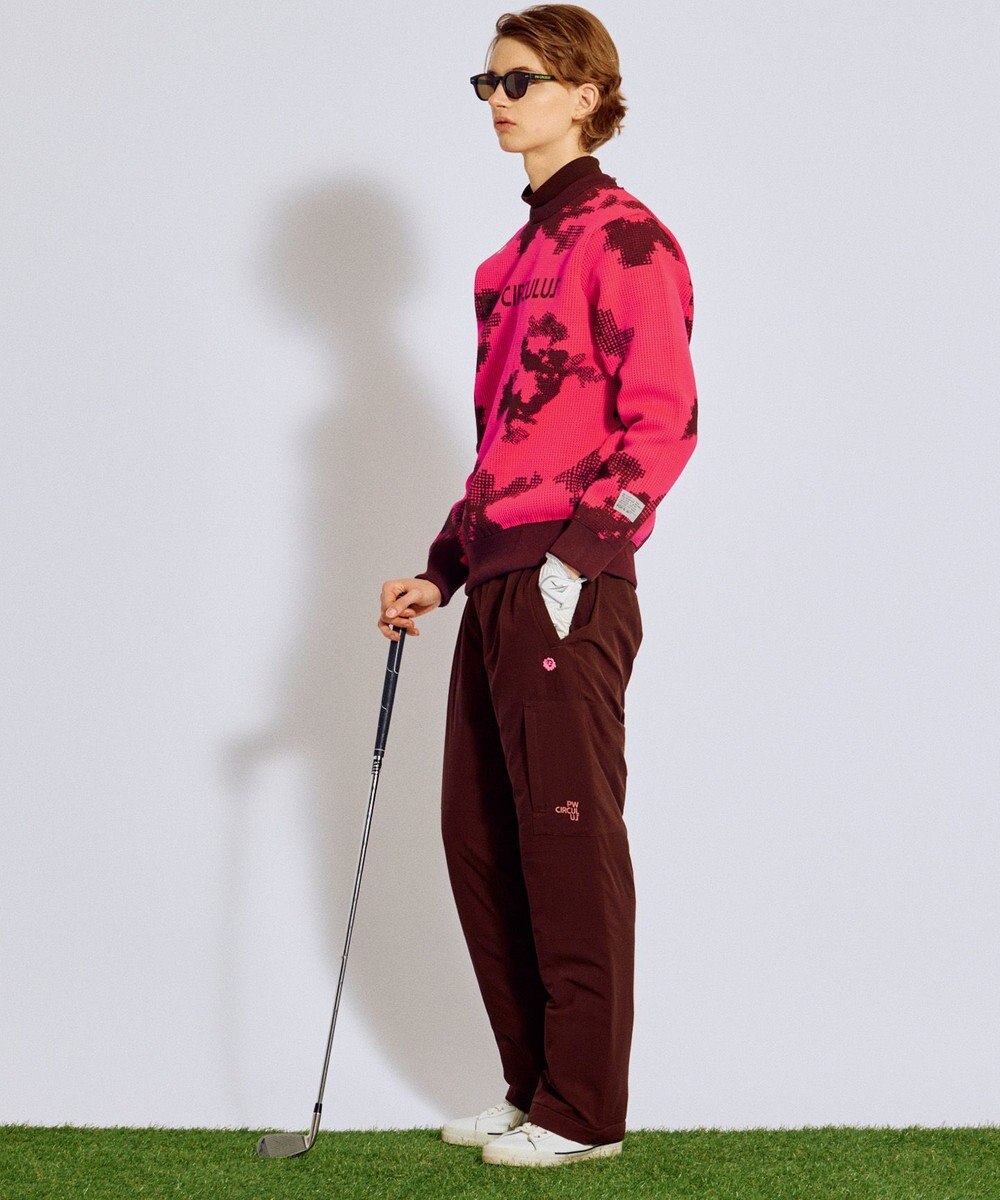 PW CIRCULUS 【MEN】Spark dot camouflage 軽量ニット ゴルフ 