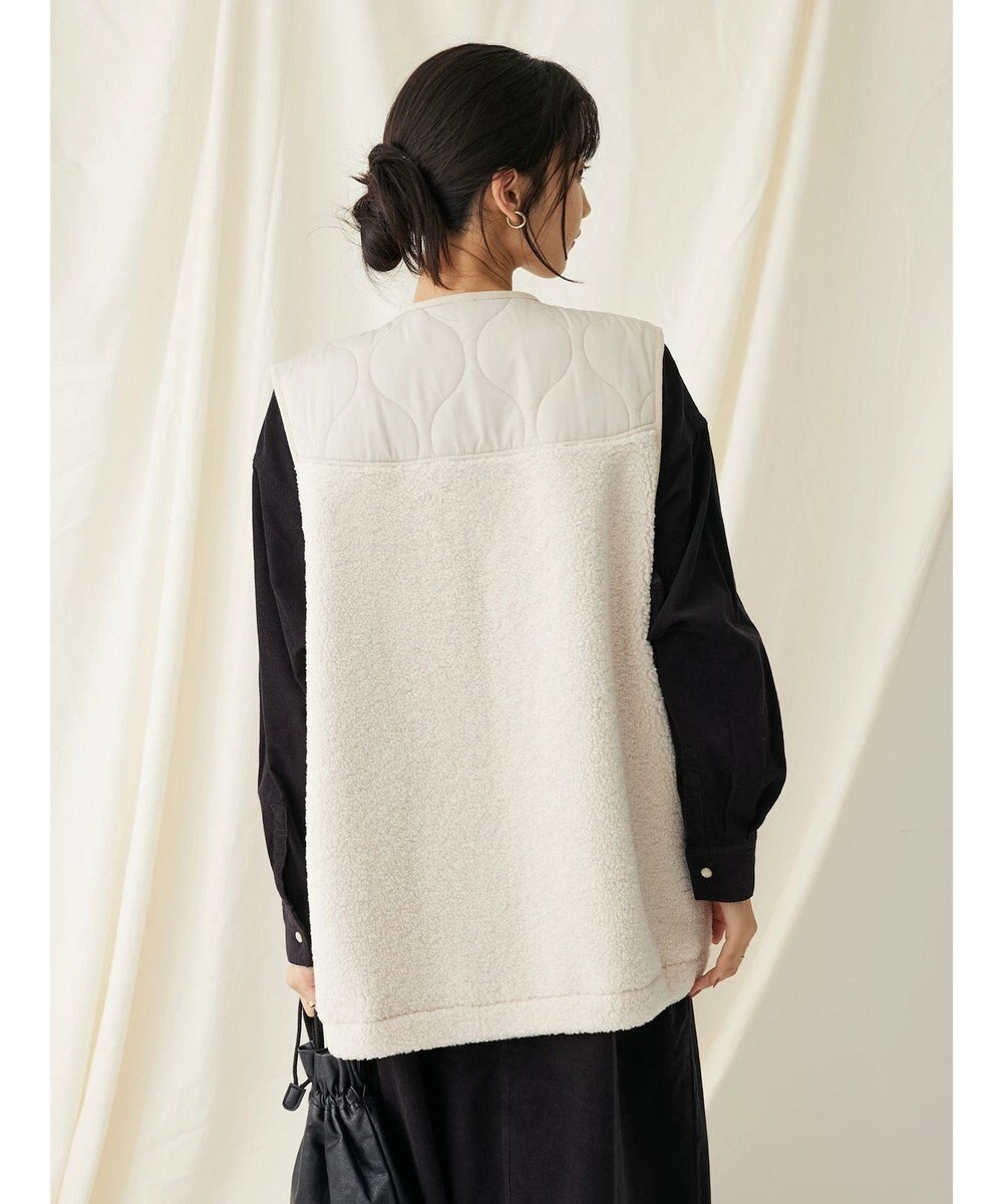 CRAFT STANDARD BOUTIQUE キルティングボア切替ベスト 