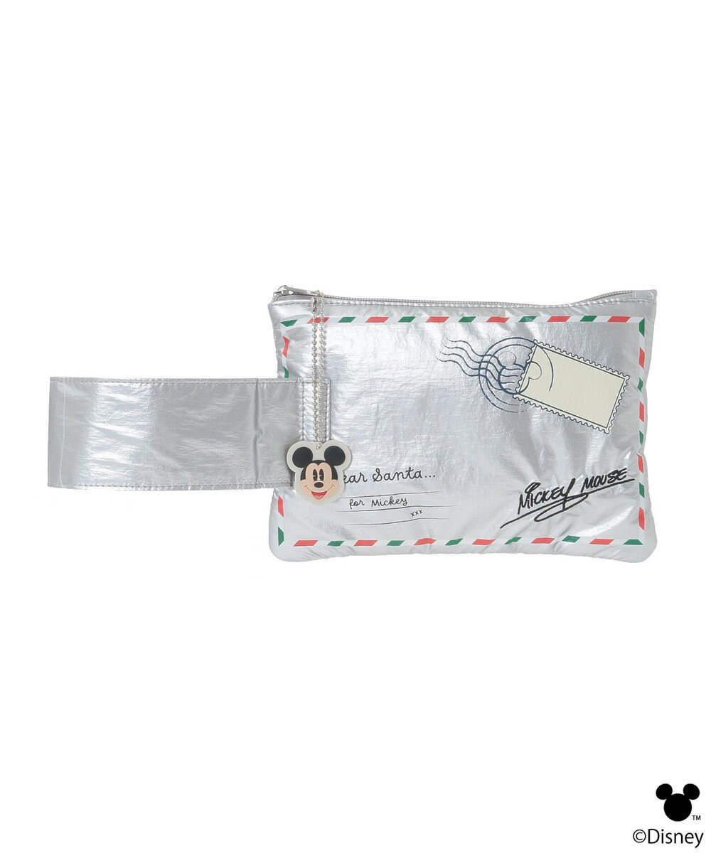 earth music&ecology 【予約】Disney/ミッキーチャーム付きレターモチーフポーチ 