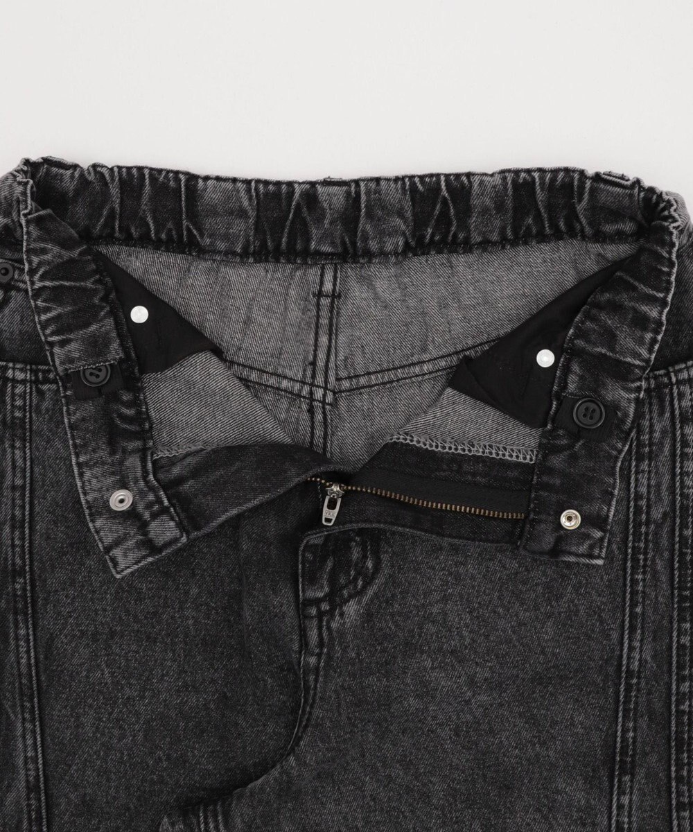 WEGO 【KIDS/150cm/160cm/ウエストゴム】イージー3Dバレルレッグデニムパンツ（JUNIOR） 