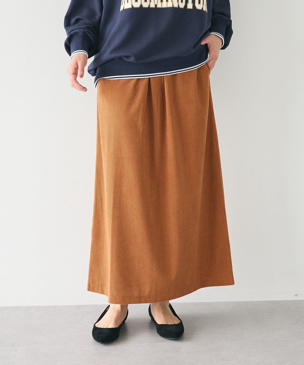 CRAFT STANDARD BOUTIQUE カットコーデュロイタイトスカート 