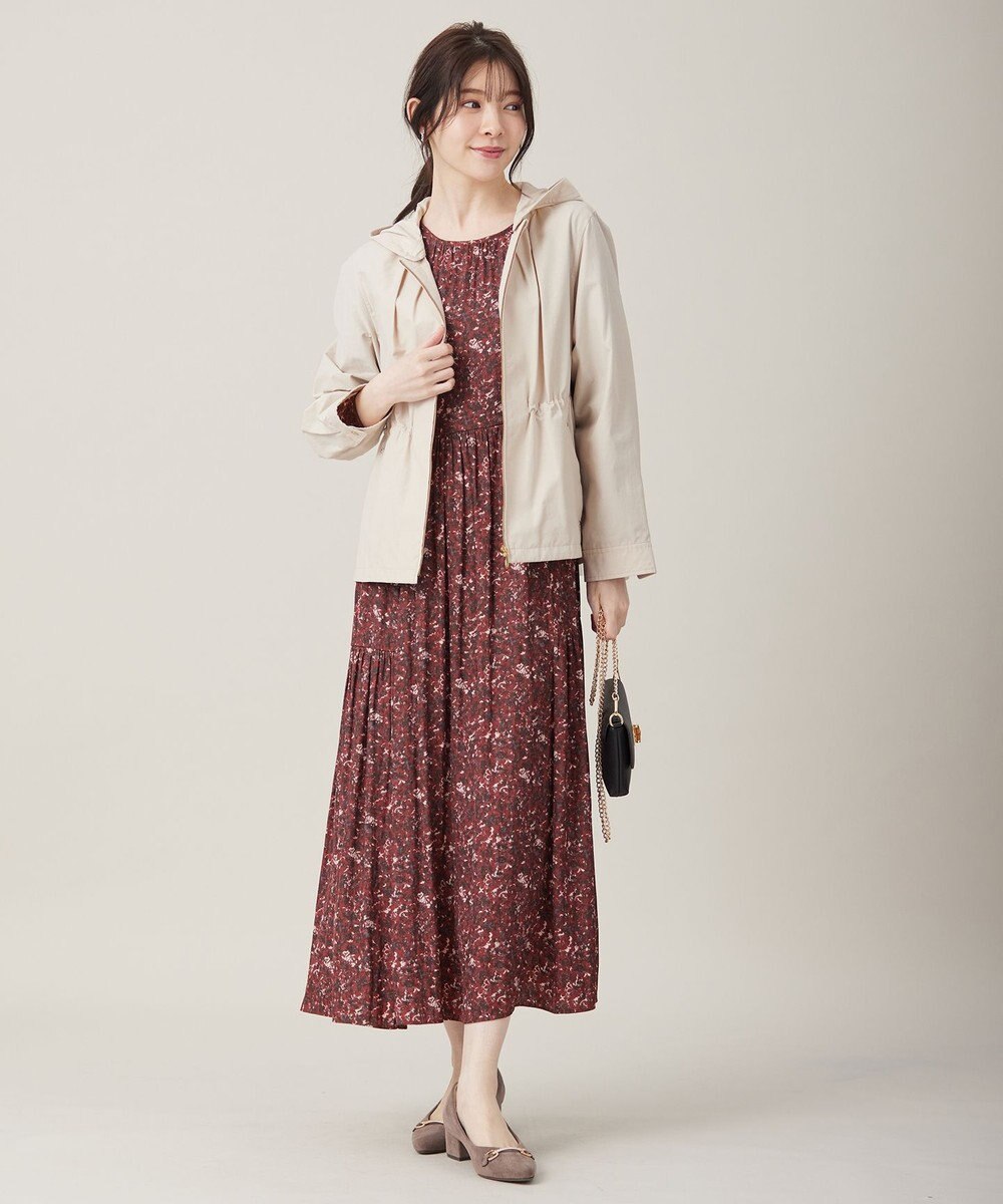 ANY SIS 【BAILA12月号掲載・貴島明日香さんコラボ】ペイントタッチフラワー ワンピース 