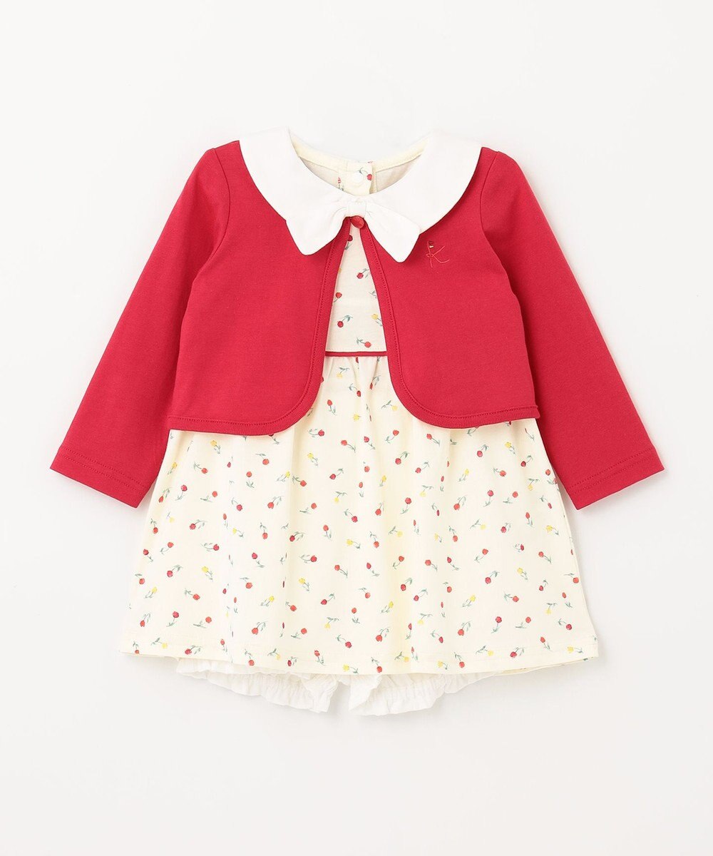 組曲 KIDS 【80-90cm】Tulips Shower ワンピース 