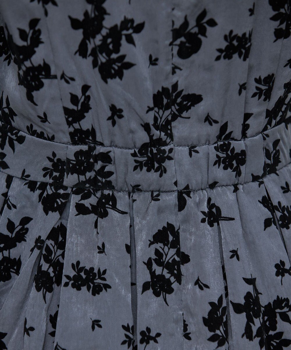 Tiaclasse 【安田美沙子さん着用・洗える】フラワーフロッキーワンピース 