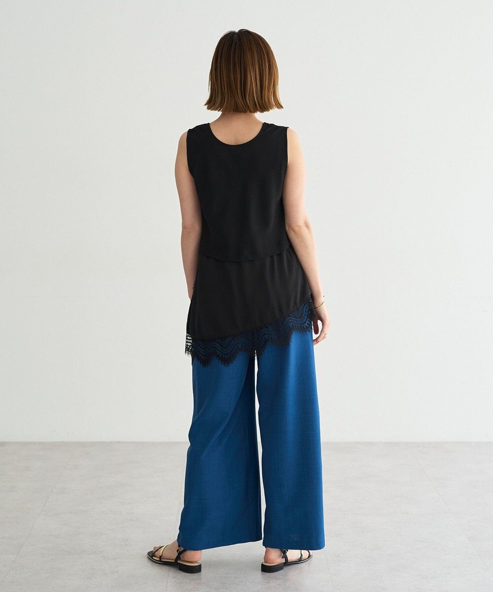 YECCA VECCA 2wayアシメデザインノースリーブブラウス 