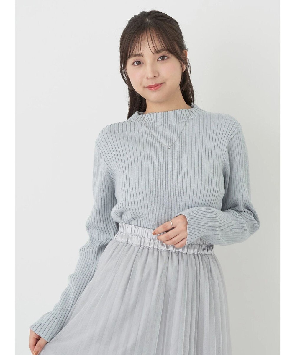 earth music&ecology 切り替えリブニットプルオーバー 