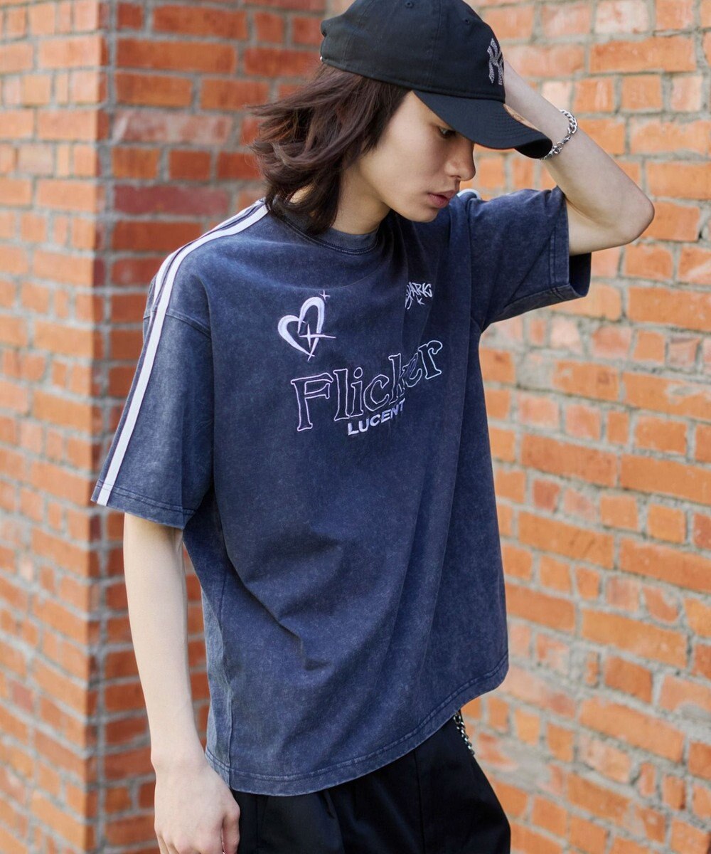 WEGO 【ユニセックス着用ITEM】スリーブラインロゴBIG　T（SS） 