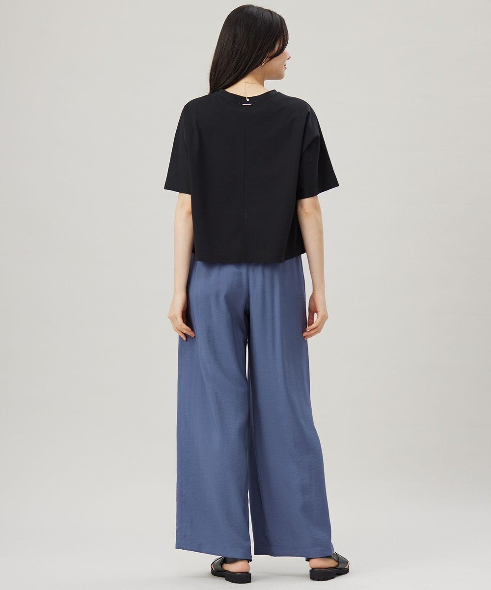 自由区 【カタログ掲載・セットアップ対応・接触冷感・UVケア・洗える】エアリーツイルワイド パンツ 