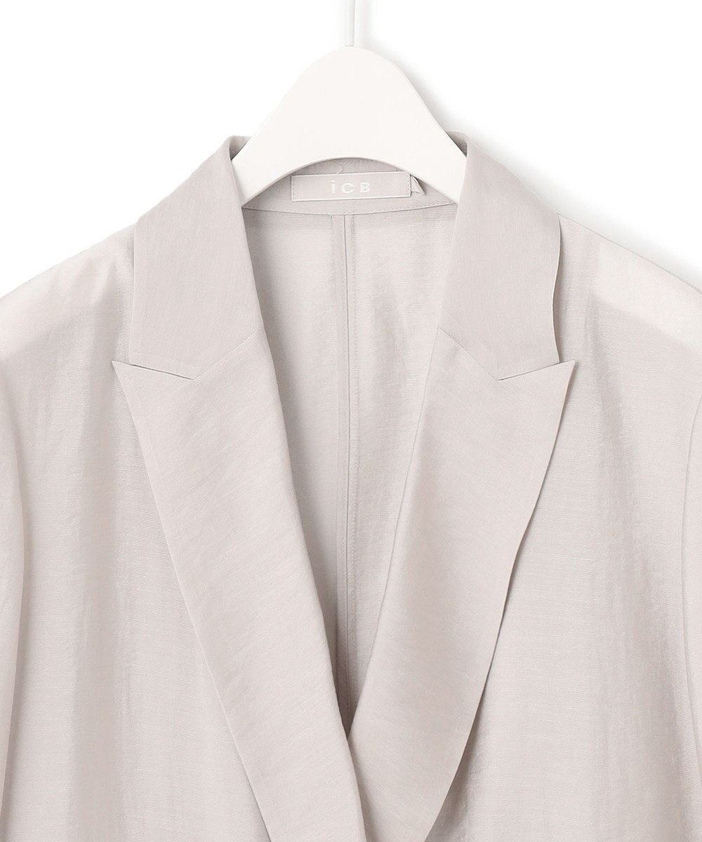 ICB 【洗える】リヨセルナイロンワッシャー ジャケット 