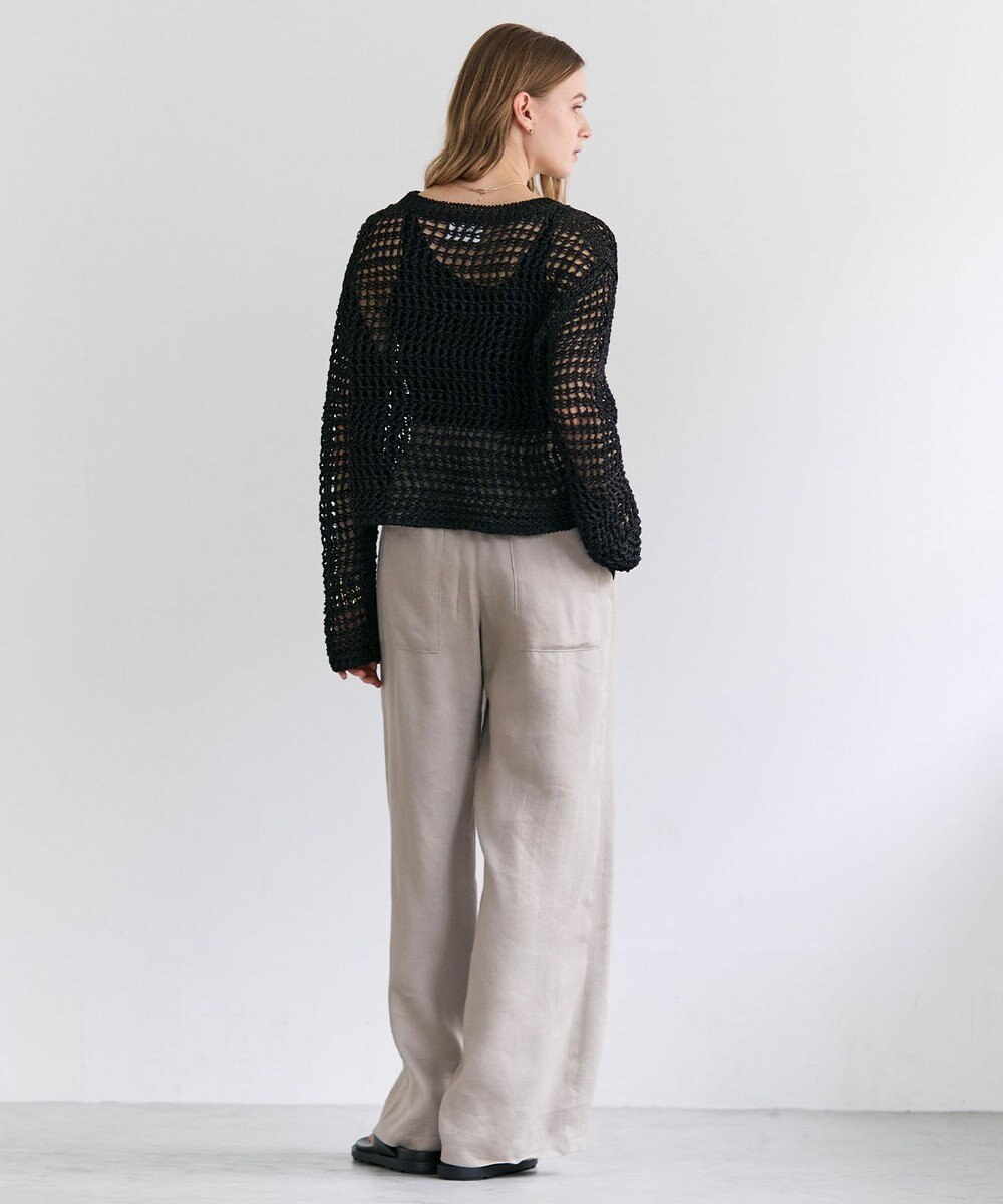 BEIGE， UVITE / コットンメッシュクロップドニット 