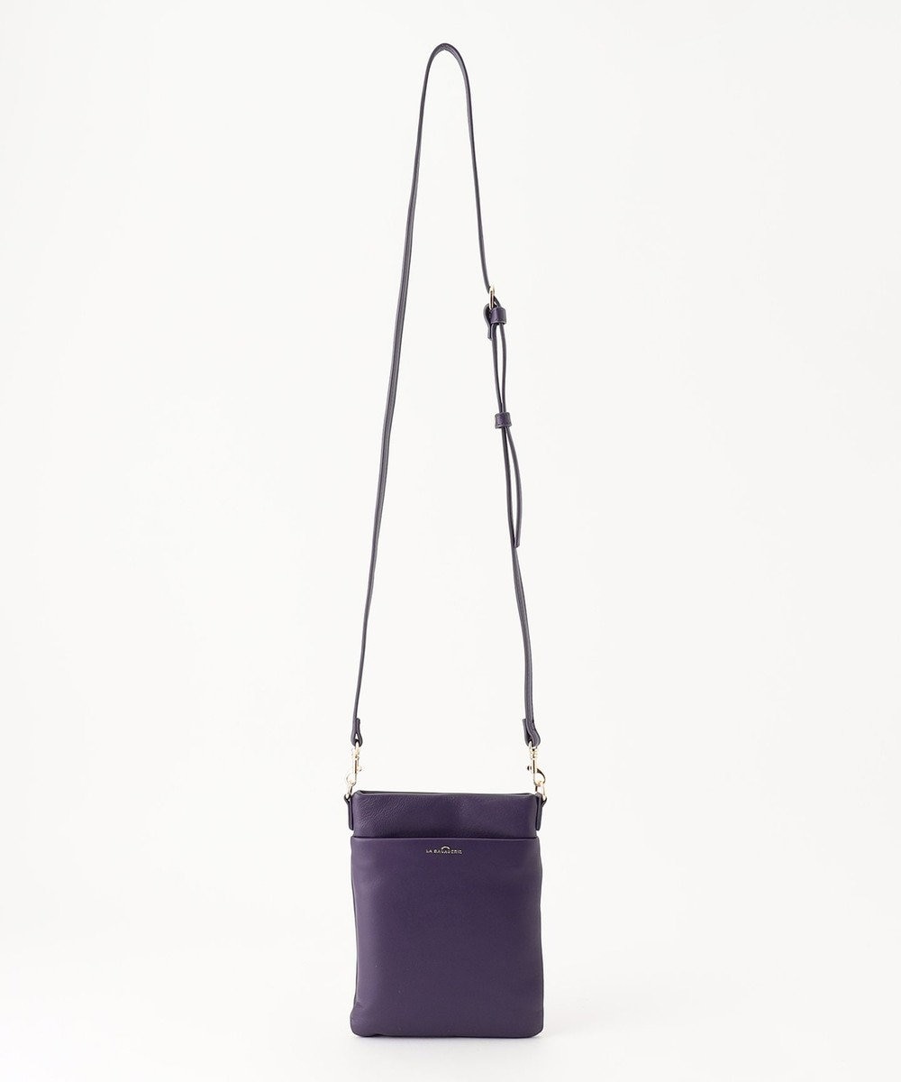 LA BAGAGERIE シープレザー　スクエアミニマムポシェット 