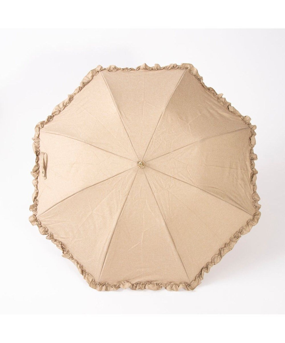 UNBILLION カシュネ cachenez / 【晴雨兼用】【日傘】 シャンプレーフリルトップレス折りたたみ傘 