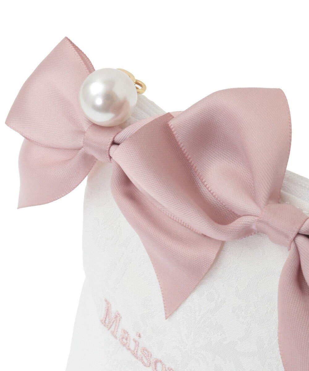 Maison de FLEUR ジャカードリボンポーチ 