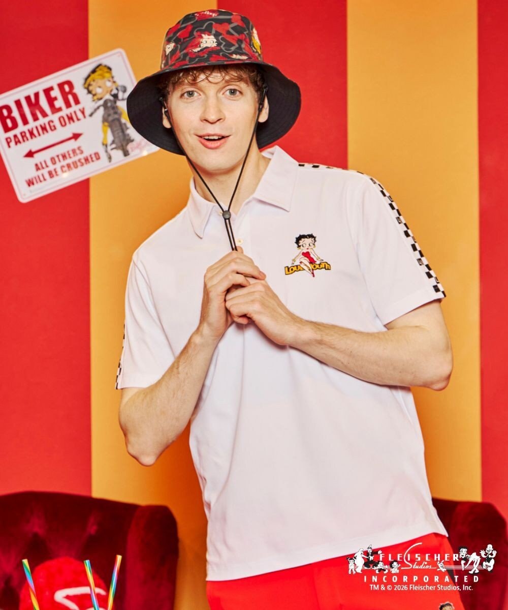 FILA GOLF／marie claire 【LOUDMOUTH×Betty Boop™】 メンズ ポロシャツ 