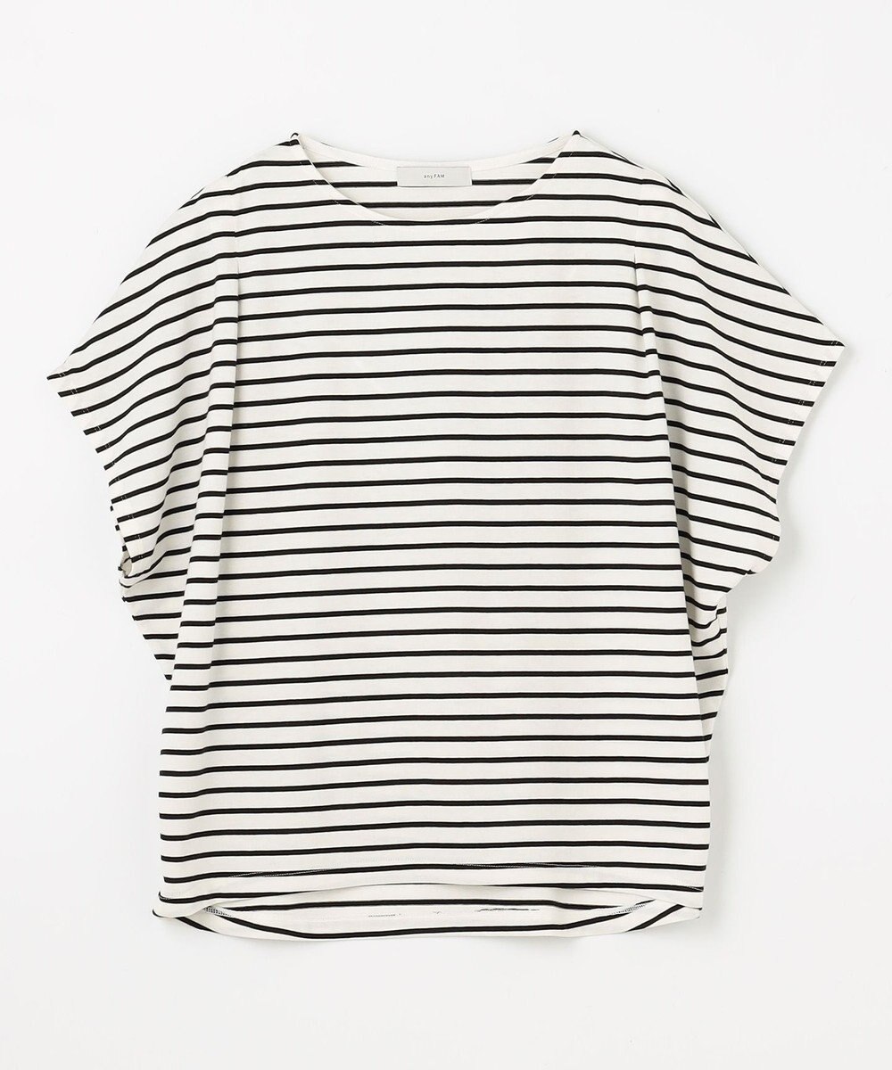 ANY L 【洗濯機可/UVケア/接触冷感】フレンチスリーブロゴ・カラーTシャツ 