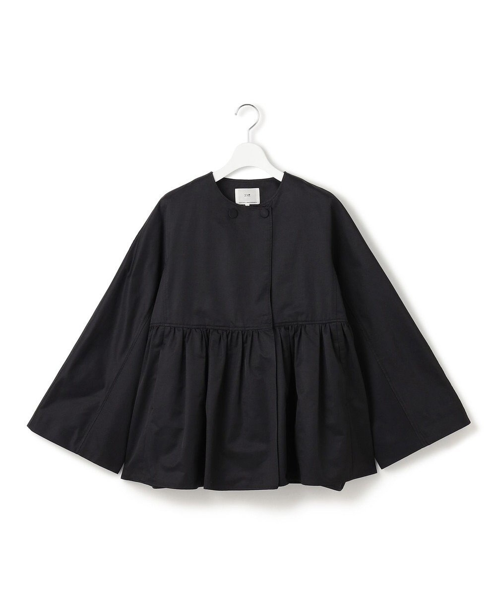 23区 【VERYコラボ/撥水加工】グロッシーツイル アウター 