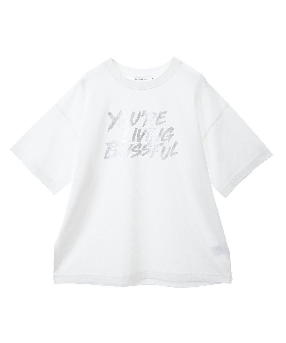 AMERICAN HOLIC 箔プリントＴシャツ 