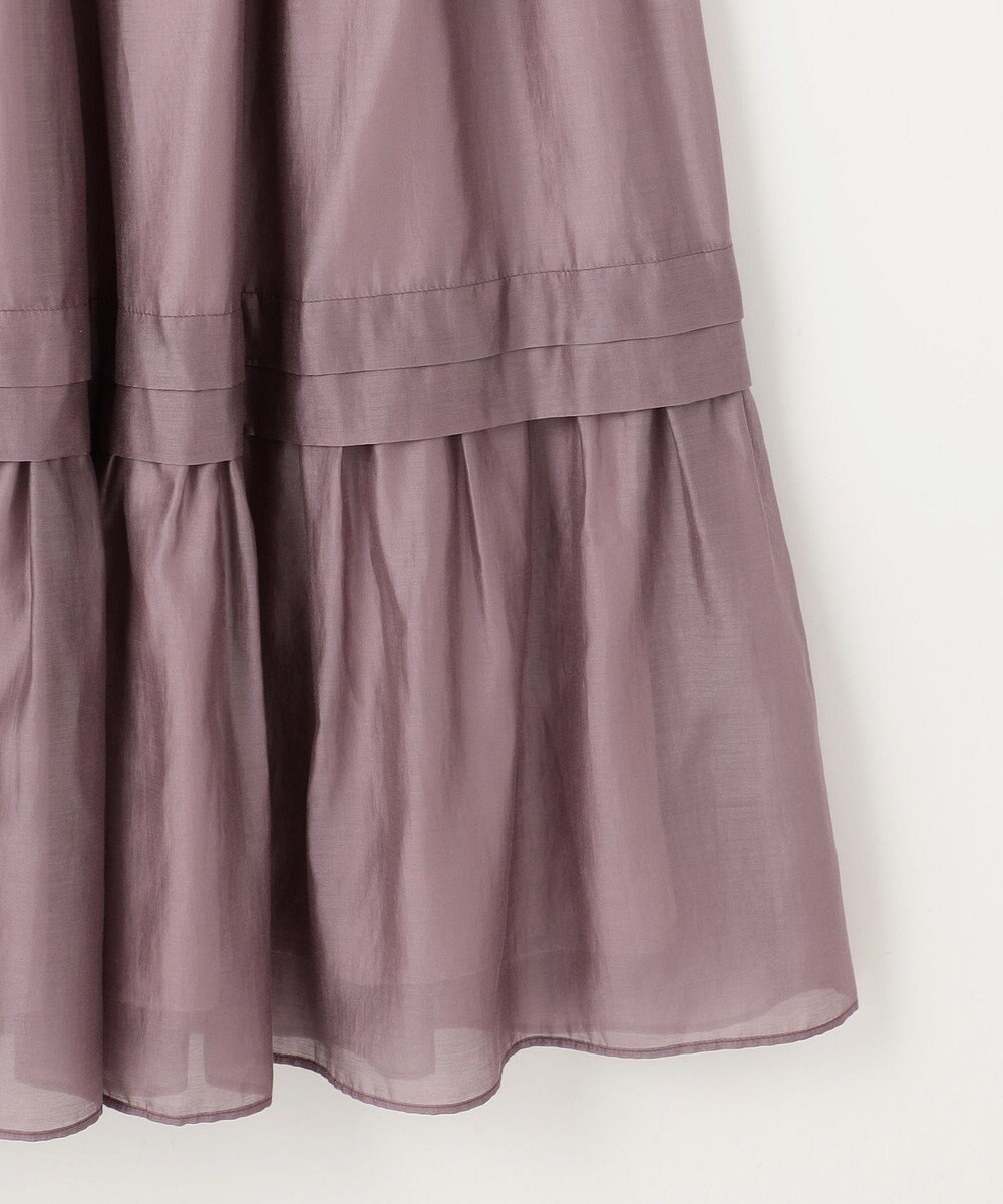 Feroux 【洗える】タックデザインティアードスカート 