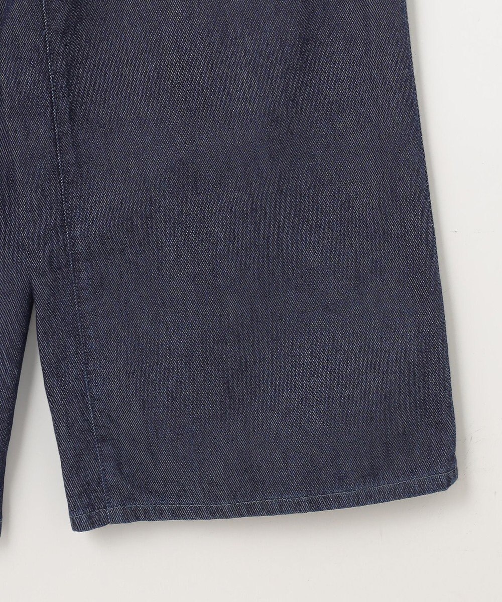 NAVE 【ReNave・セットアップ可/洗える】マーセライズデニム ラップワイドパンツ 