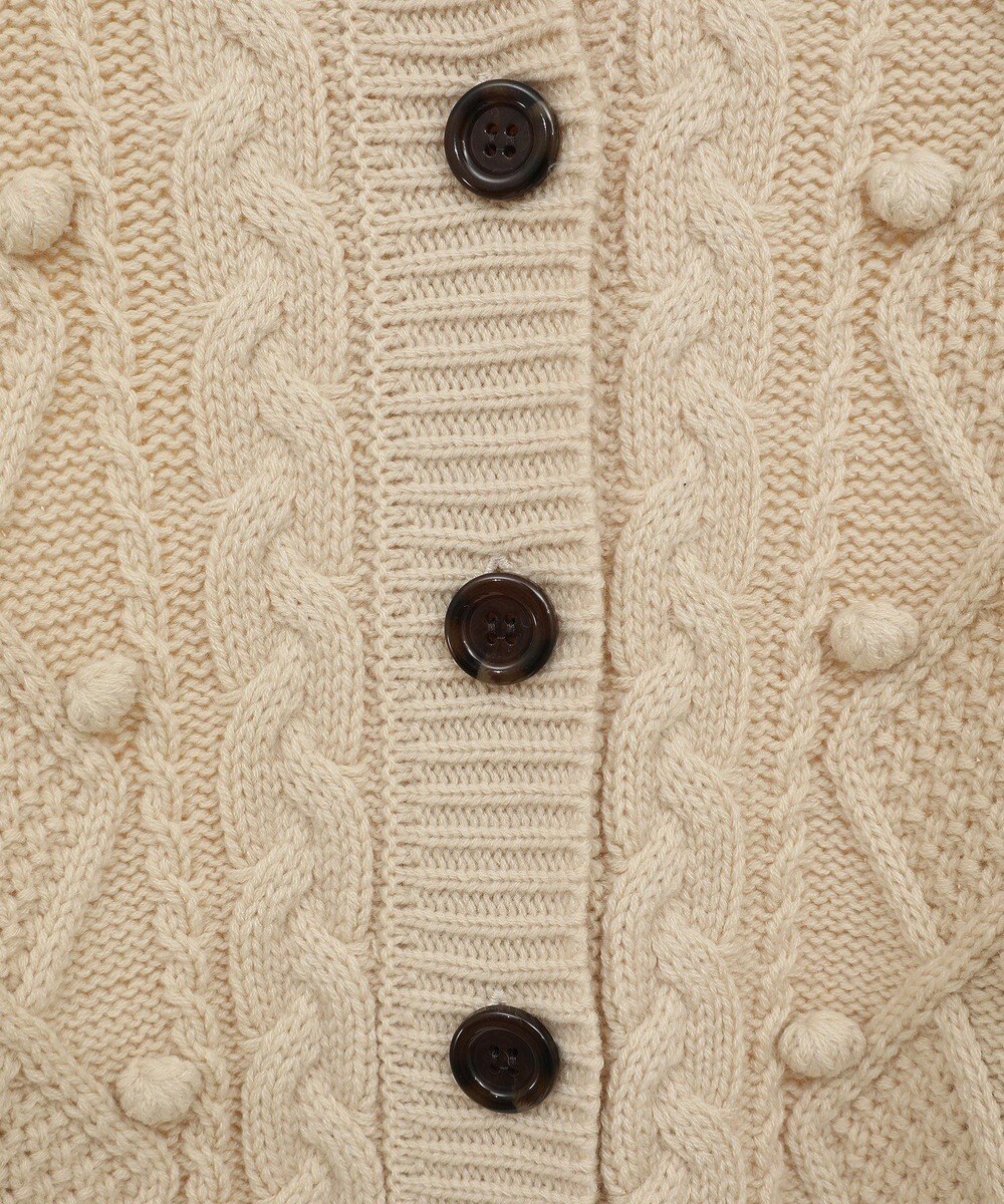 earth music&ecology ポップコーンケーブルカーディガン 