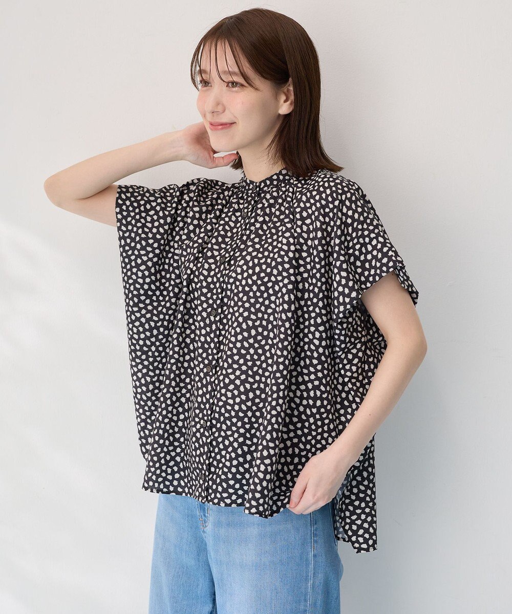 ANY スクエアプリントシャツ 