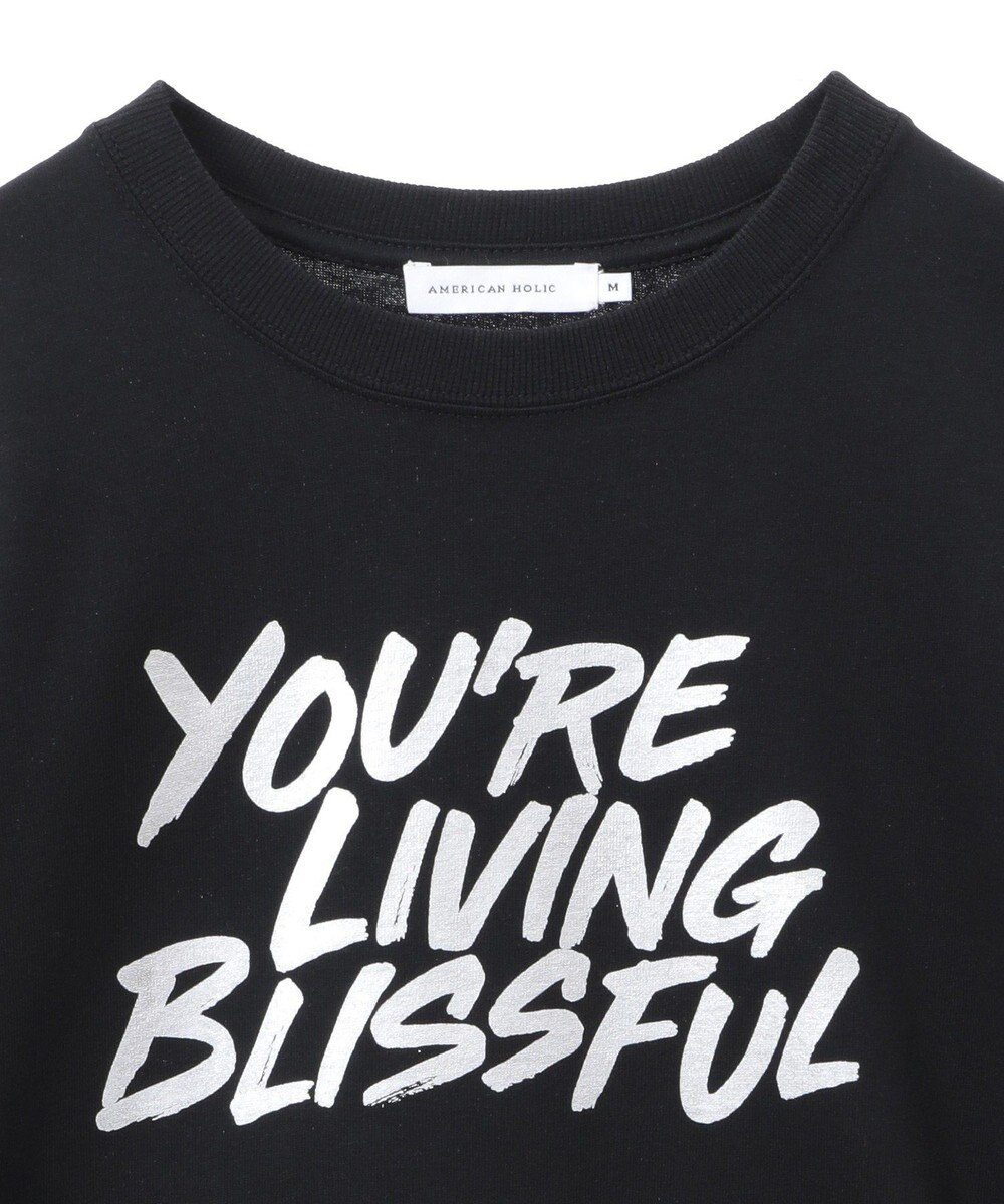 AMERICAN HOLIC 箔プリントＴシャツ 