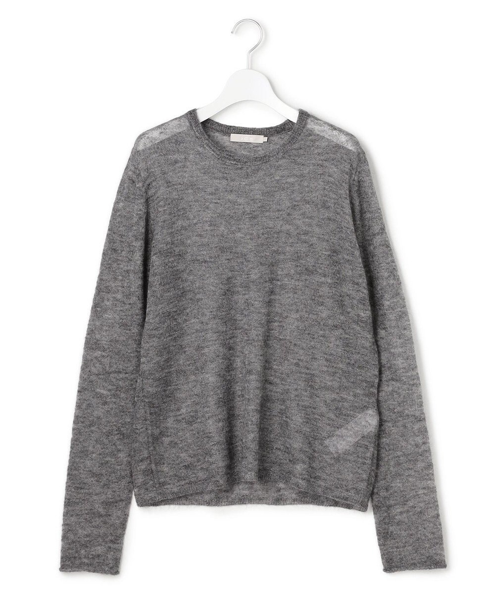 ICB L 【洗える】 シルキーシアーモヘヤ ニットプルオーバー 