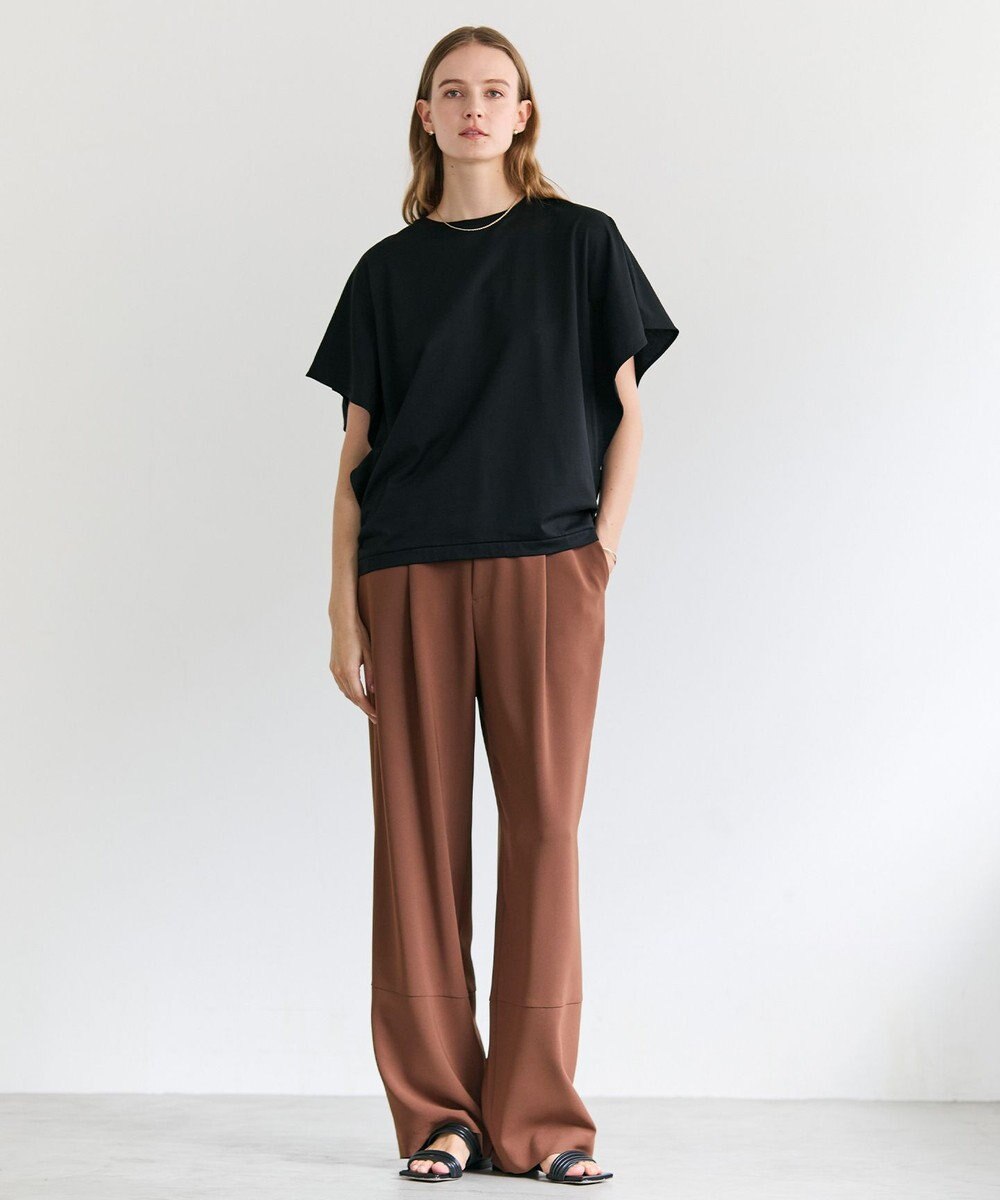 BEIGE， DIOP / スビンコットン ドレープTシャツ 