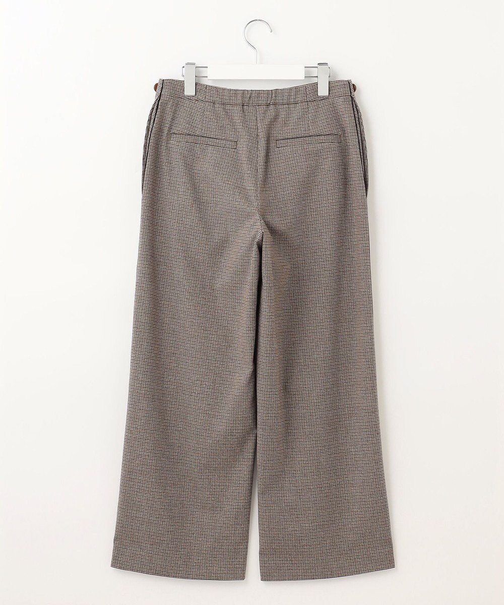 J.PRESS LADIES L 【洗える】Mixツイードチェック  セミワイド パンツ 
