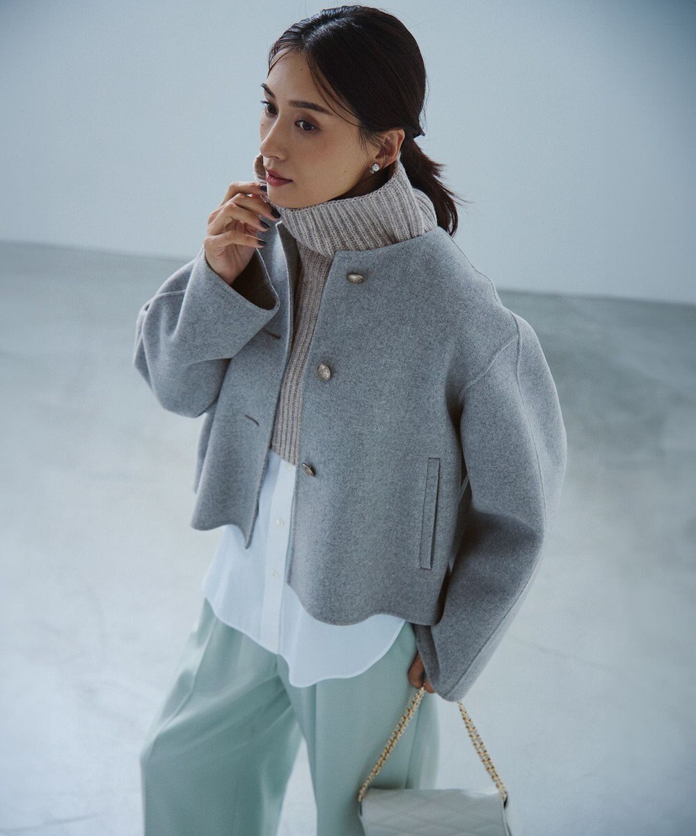 23区 【CLASSY.2月号掲載/洗える】CANCLINI ベーシック シャツ 