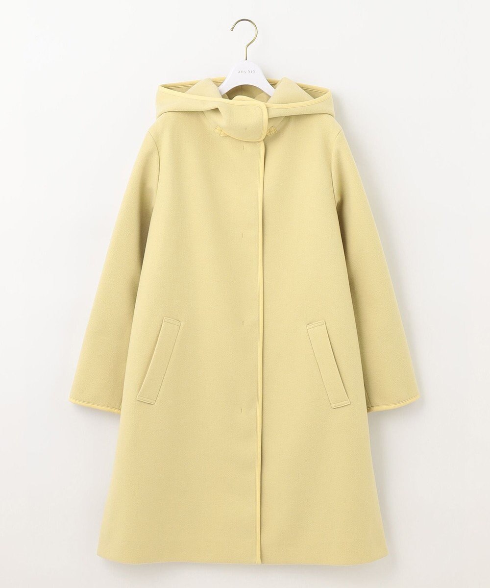 ANY SIS ウールライクミドルフーディ コート 