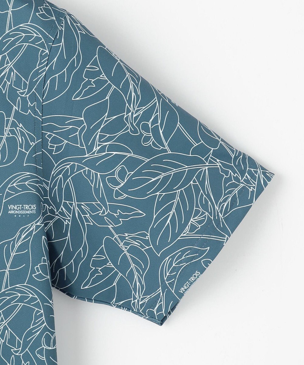 23区GOLF 【MEN】遮熱エイトムーブ リーフポロシャツ 