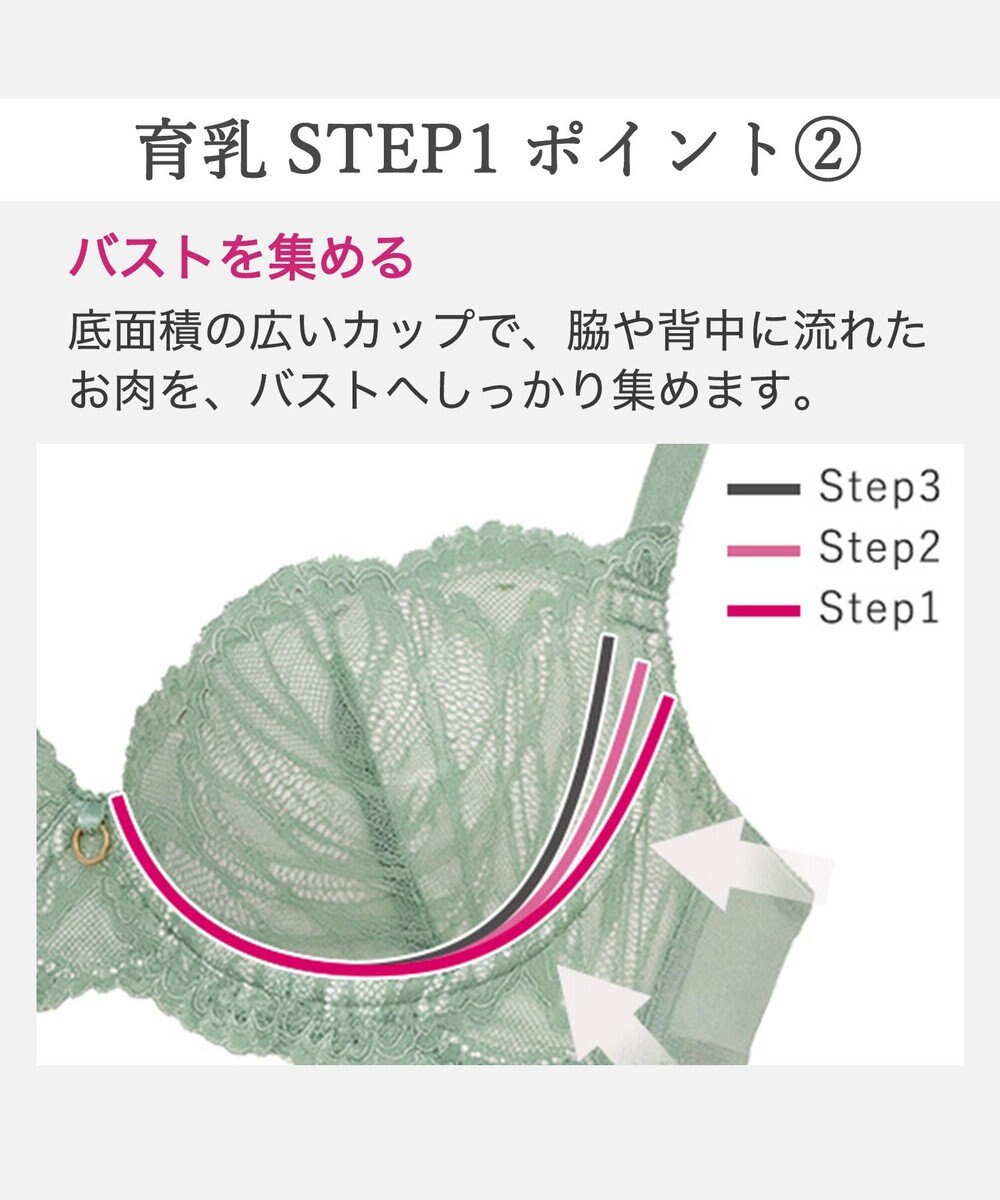 BRADELIS New York 【BRADELIS New York / 育乳補整ブラ・STEP1 集める】ジャスミンステップ1ブラ26S2 