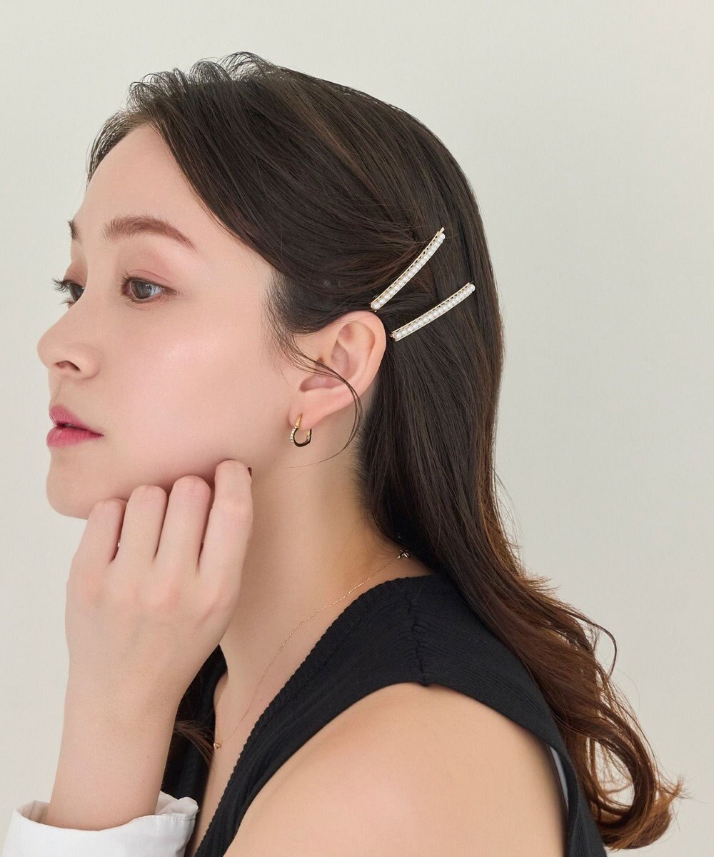 Phoebe <オンワード限定セット>2setプチパールヘアピン×ワンポイントパールピアス 