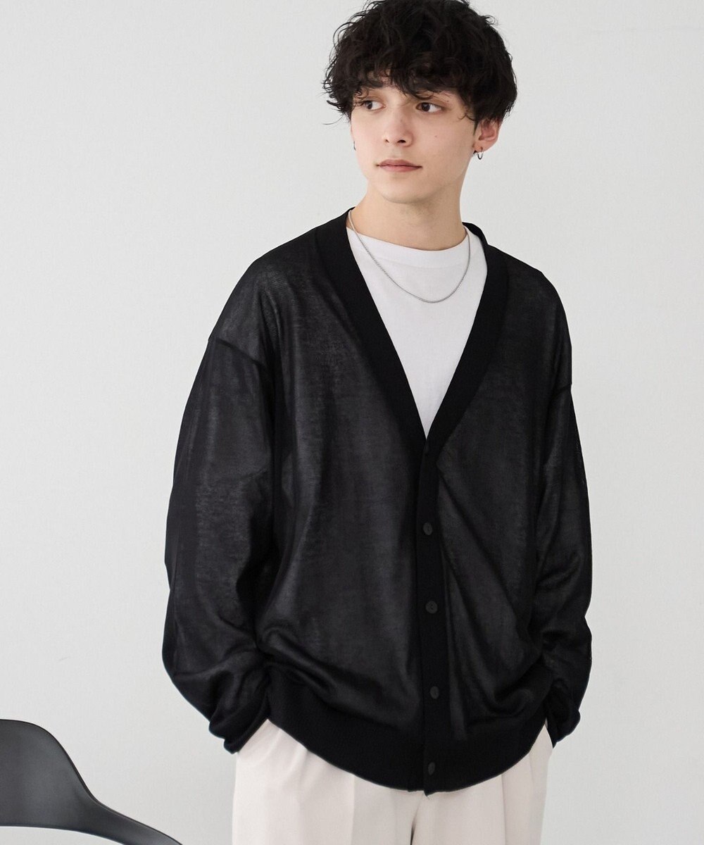 WEGO 【ユニセックス着用ITEM/紫外線対策/冷房対策】シアーカーディガン 