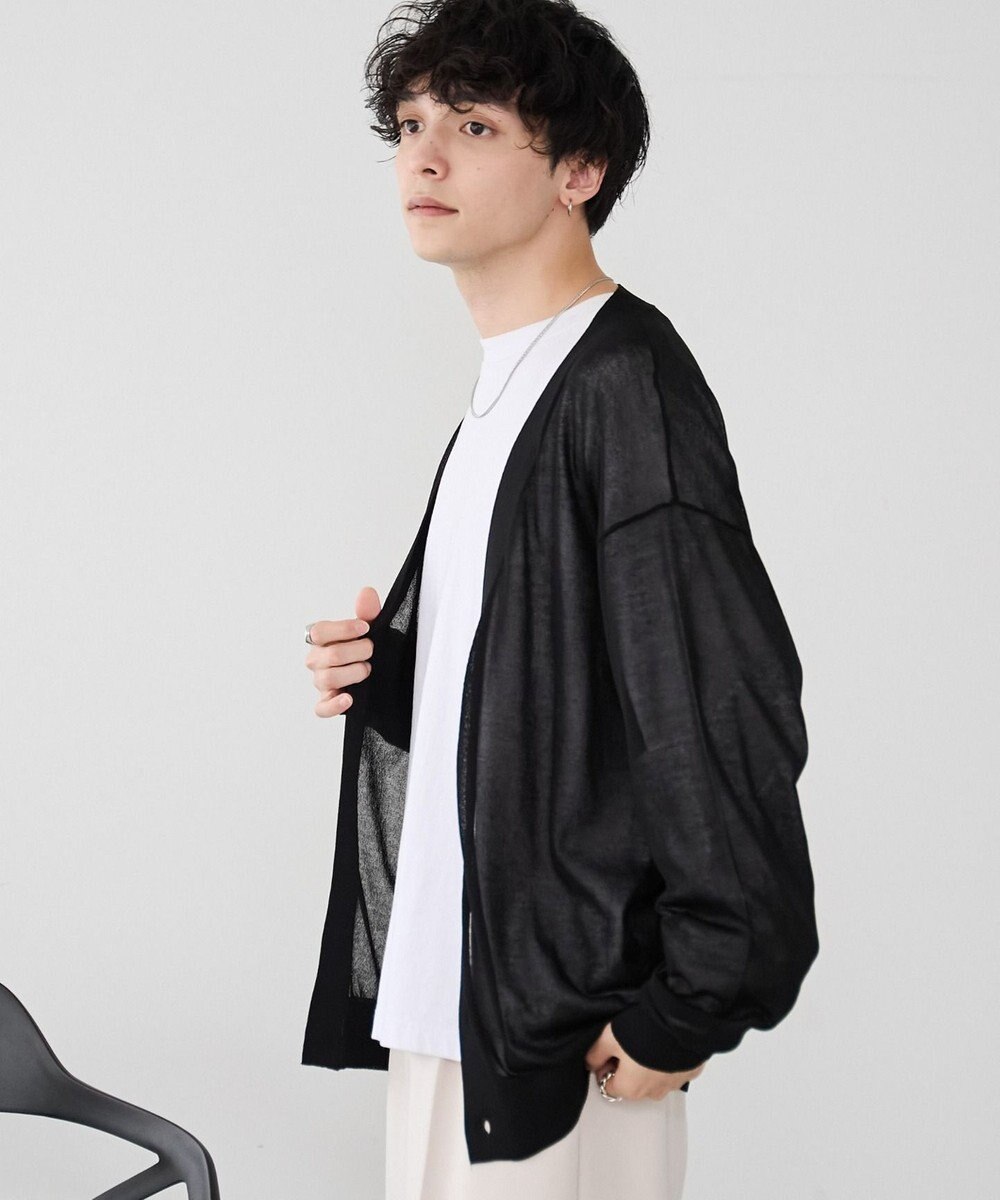 WEGO 【ユニセックス着用ITEM/紫外線対策/冷房対策】シアーカーディガン 