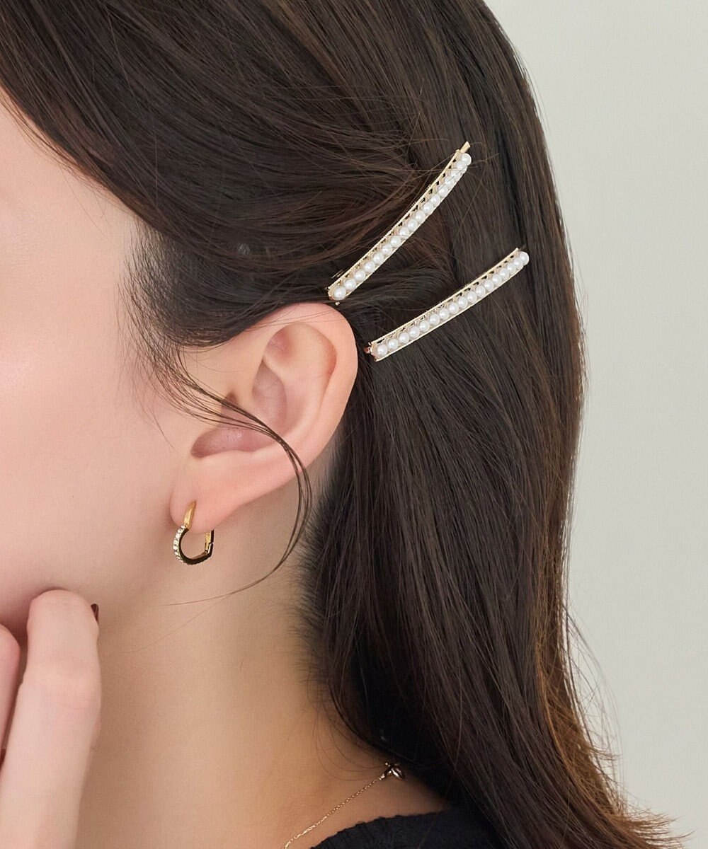 Phoebe <オンワード限定セット>2setプチパールヘアピン×ワンポイントパールピアス 